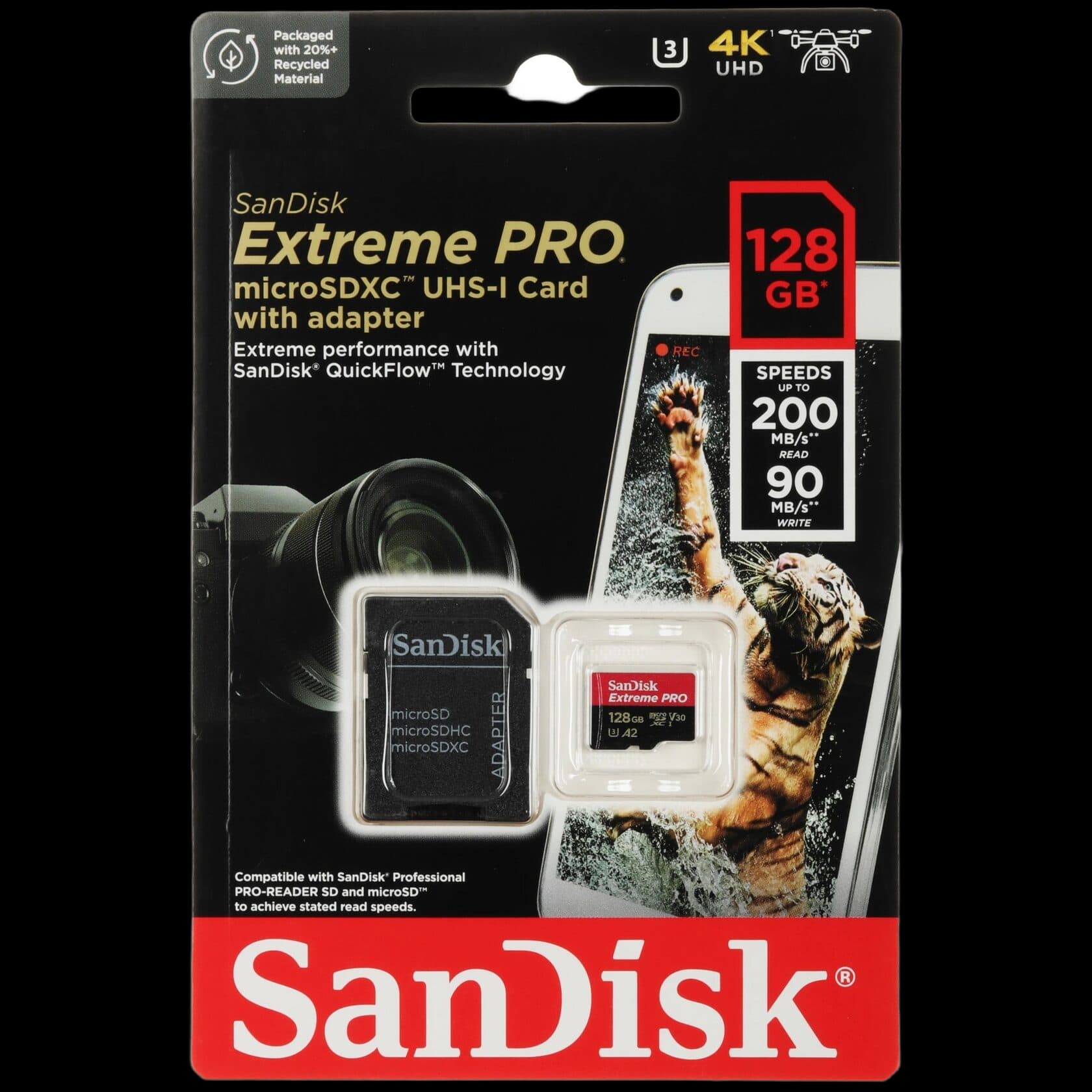 Карта памяти SanDisk Extreme Pro 128 ГБ