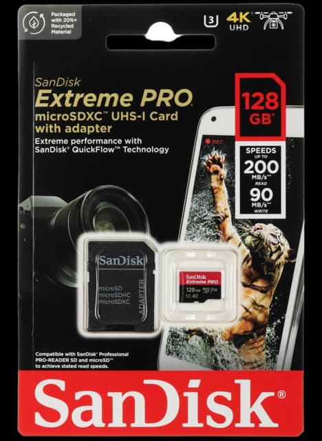 Карта памяти SanDisk Extreme Pro 128 ГБ