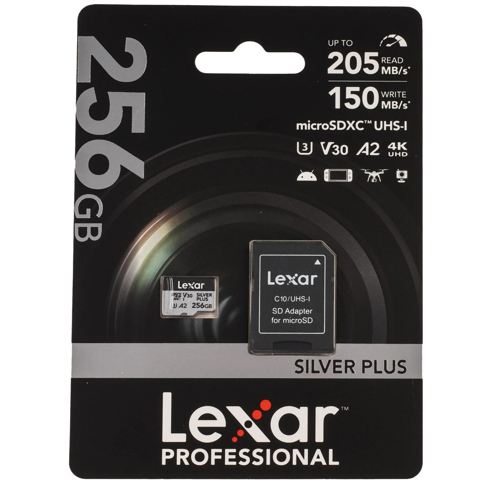 Карта памяти MicroSD Lexar SILVER PLUS 256 ГБ