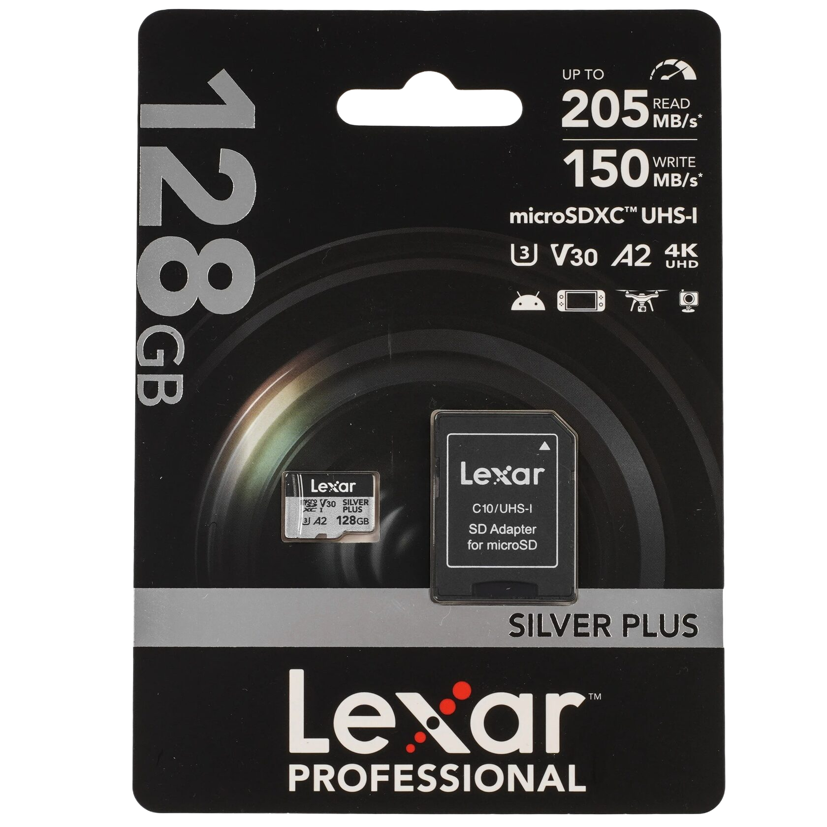 Карта памяти MicroSD Lexar SILVER PLUS 128 ГБ